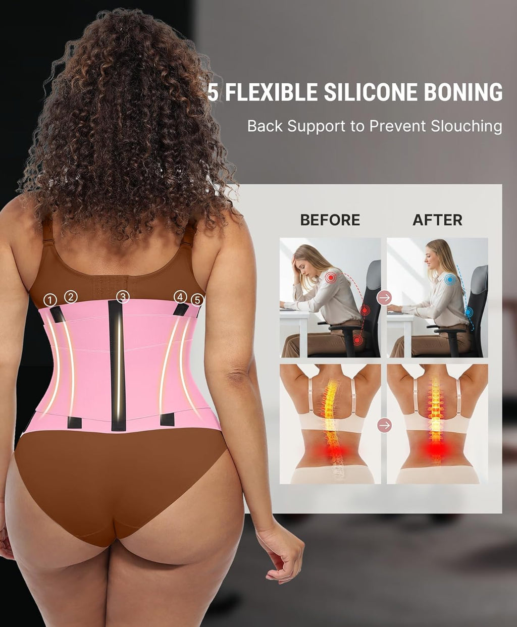 Waist Trainer Belt Waist Cincher Trimmer Ab Belt Tummy Control Body Shaper with Triple Wrap Women and Men