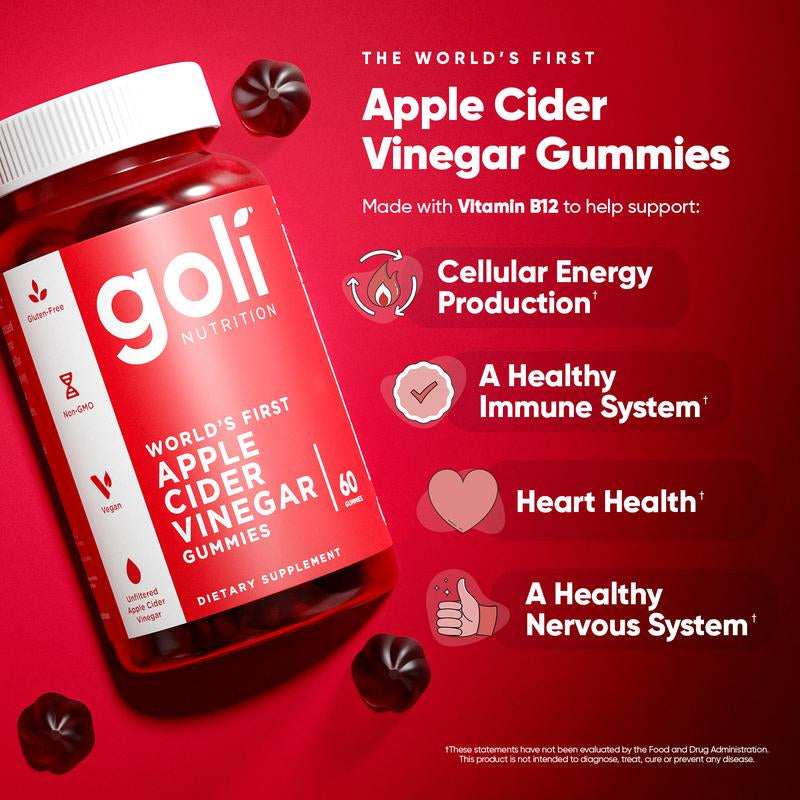 Goli Complete Wellness Bundle - 6-Pack of 3-in-1 Pre, Post, Probiotic Gummies with Apple Cider Vinegar, Vitamin B12, Ashwagandha, Matcha, Beets, and Super Greens - Vegan, Non-GMO, Gluten-Free!