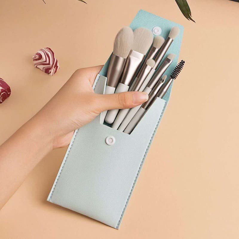 A Set Of 8 Portable Makeup Brushes, Suitable For Concealer, Foundation, Soft Bristles, Eye Makeup Tools, Beginner Mini Set, Portable Beauty Tools