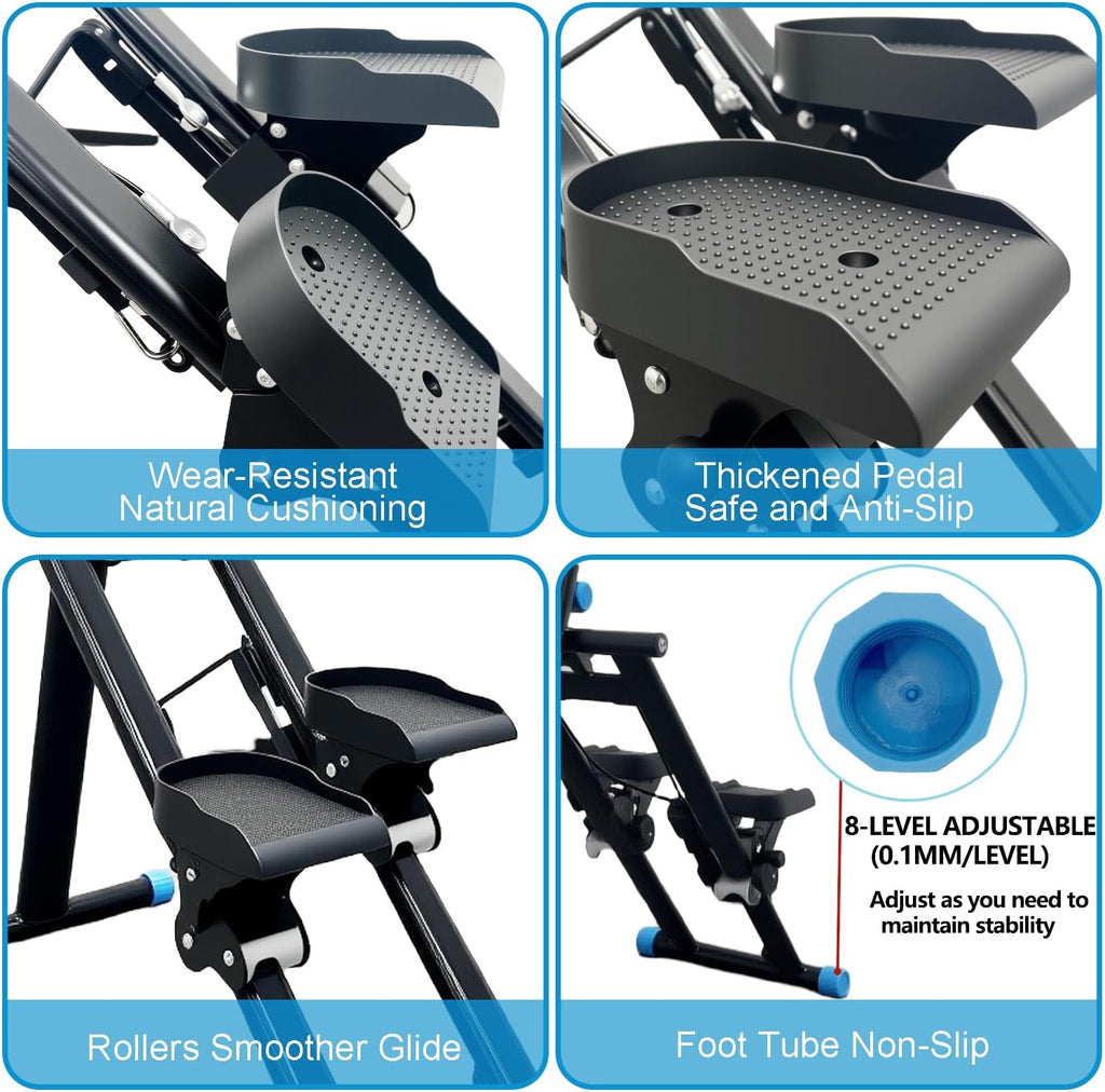 Steppers for Exercise at Home, Vertical Climber Workout Machine, Stair Climber for Full Body Workout with Adjustable Handlebar, Perfect for Women Men