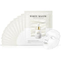 MASTINA White Mastic Ampoule Sheet Mask Pack of 12- Illuminating. Ultra-Moisturizing Facial Mask. Intensive Korean Skin Care. Fermented Mastic Gum