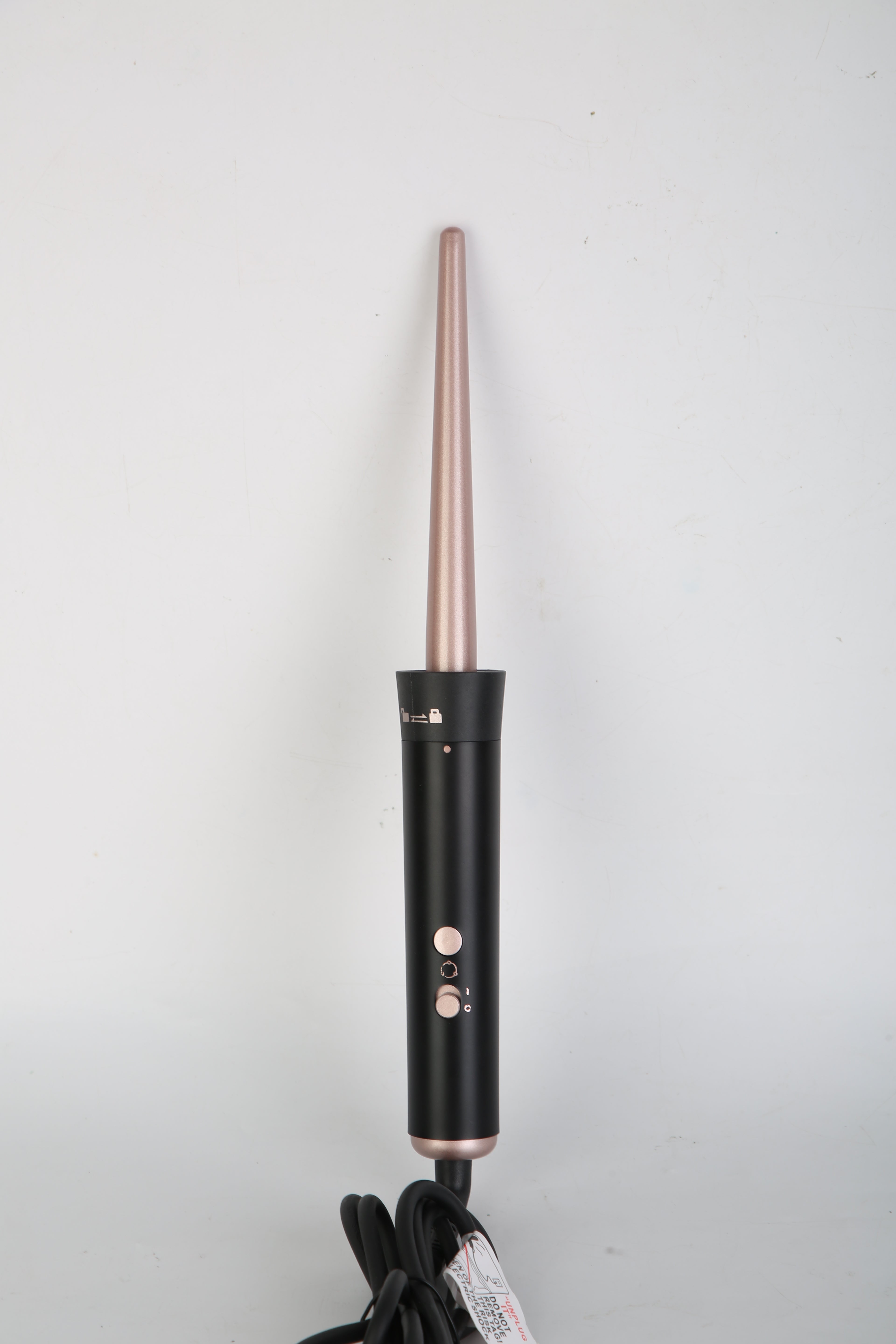 2 Type Options--1Pc 5 In 1 Curling Wand Hair Curling Iron Brush Anti-Tangle Hair Thermal Brush Curler With 4 Heating Levels 360 Degree Rotatable Cable 5 Interchangeable Barrels 2 Clips 1H Auto Off