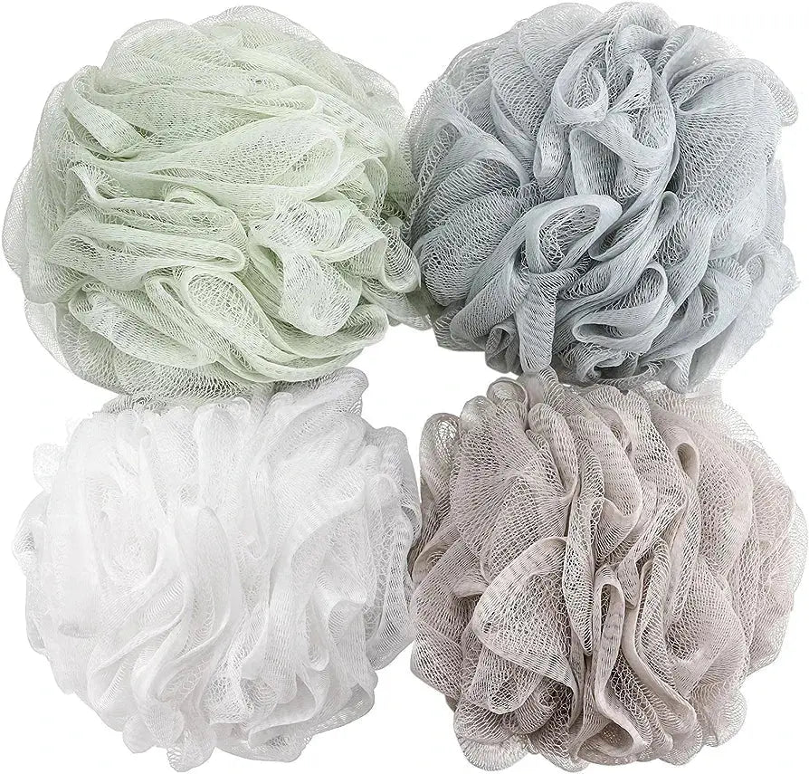 Lavender Bath Bundle – Moisturizing Glycerin Soaps & Shower Loofah Set