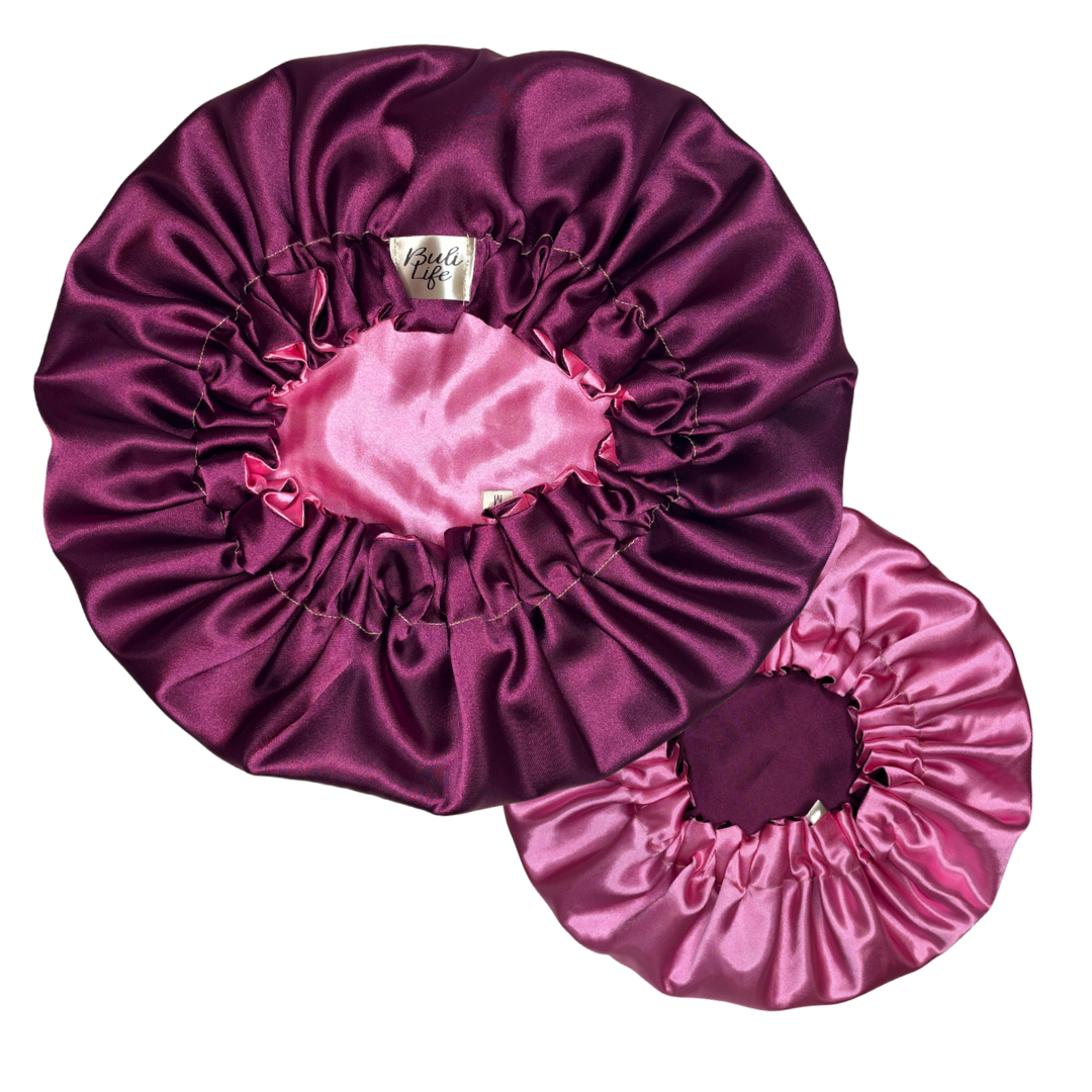 Plum & Pink Reversible Bonnet