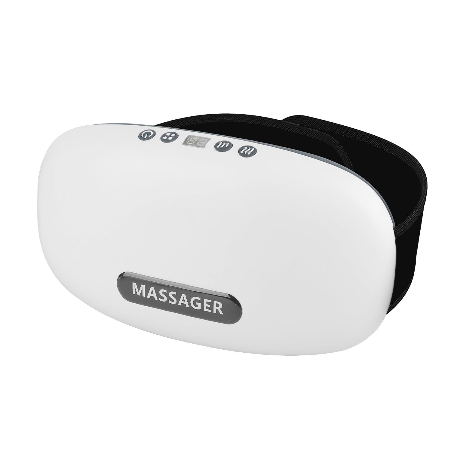 1Pc Abdominal Massager Anti Cellulite Remover Machine Electric Stomach Tummy Massager Automatic Bian Stone Kneading Massager With 5 Modes 3 Heat 3 Speeds 3 Timers For Belly Flattening Indigestion Stom