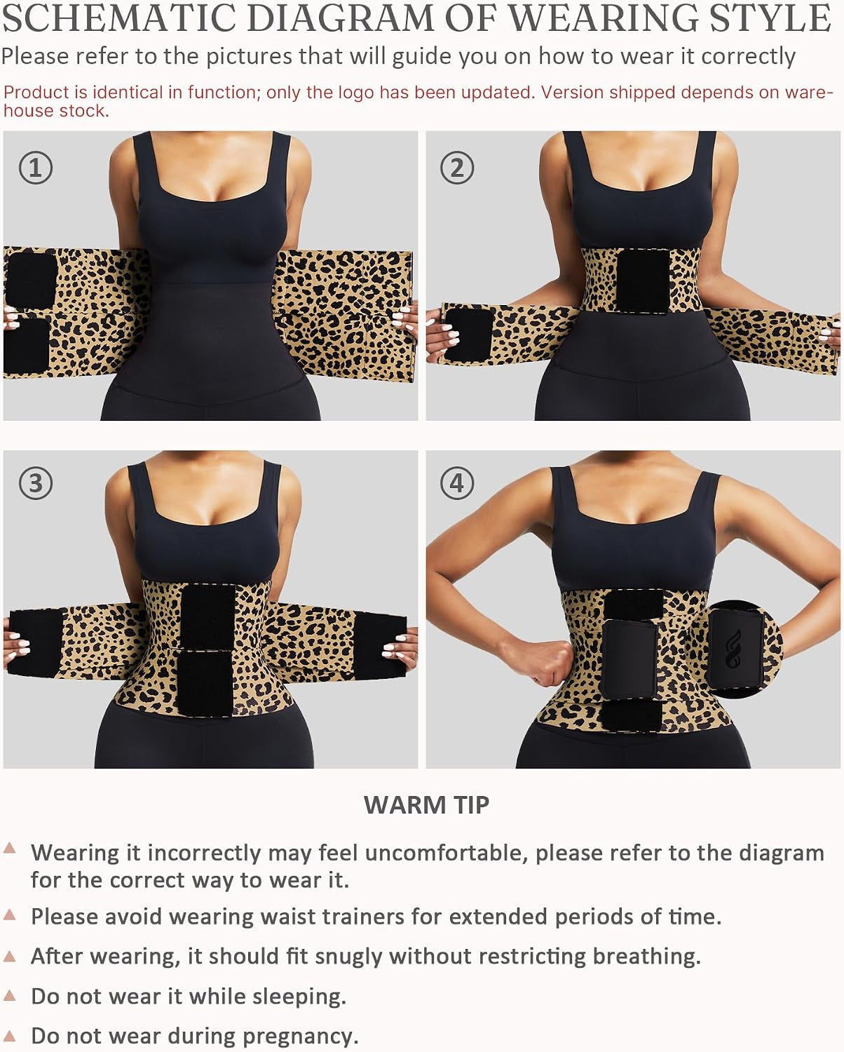 Waist Trainer Workout Waist Cincher Trimmer Belt Tummy Control Body Shaper Triple Wrap Women and Men