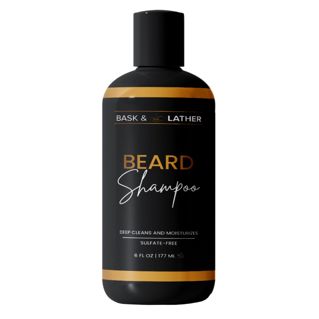 Beard Shampoo for Men, Beard Wash Gently Deep Cleans and Removes Buildup for All Hair Types, Conditioning & Hydrating Beard Care with Natural Ingredients, Sulfate Free, 6 Fl Oz