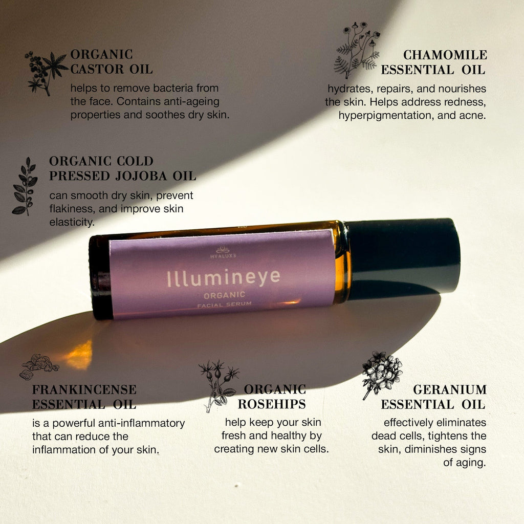 ILLUMINEYE: Roll on Enhanced Castor Blend for Face and Neck