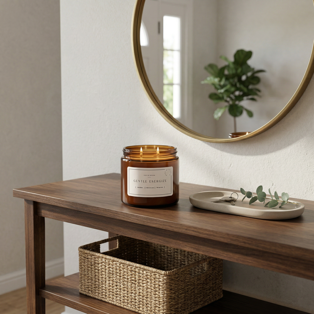 Gentle Energize - 12oz Sweet Orange and Peppermint Aromatherapy Candle